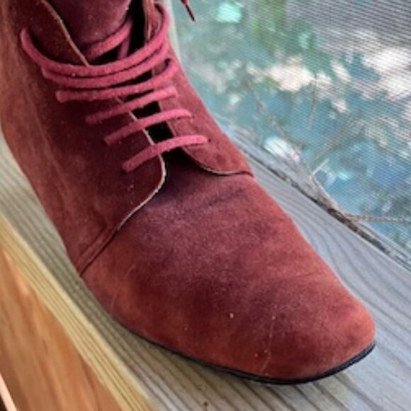 Suede Booties Italian Vintage - Picture 9 of 12